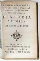 [BELGICANA] Nicolas De BOURGOGNE DIT BURGUNDIUS - Histo - Autres & Non Classés