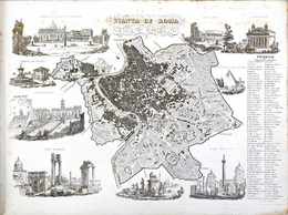 [ITALIE] PRINCIPALI VEDUTE DI ROMA E SUOI D’INTORNI Dis - Topographische Kaarten