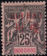 French Offices Hoi Hao 1901 MH Sc 9 Hoi Hao (red) On 25c Peace And Commerce - Ongebruikt