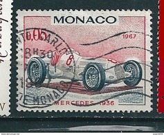 N°  710 Mercedes 1936 Voiture Sport Timbre Monaco (1967) Oblitéré - Usati
