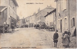 GOLBEY - Rue D'Epinal - Commerces - Attelages - Animé - TBE - Golbey