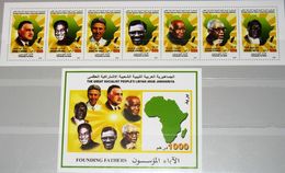 NICE 2001 LIBYA AFRICA LEADER THE FOUNDING  FATHERS  NICE FRESH COLOR STAMP  MNH RARE - Ungebraucht