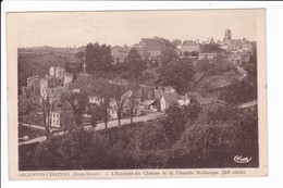 ARGENTON-CHATEAU - L'Enceinte Du Château Et La Chapelle St-Georges - Argenton Chateau