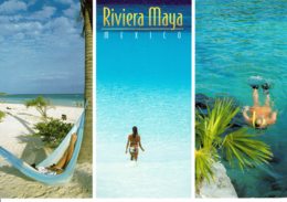 Mexico - Riviera Maya - Ses Plages De Sable Blancs Et Ses Eaux Bleue Turquoise - Gruss Aus.../ Grüsse Aus...
