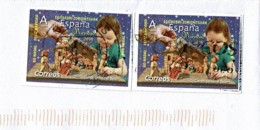 2019 - Espagne - Lettre Pour La France - 2 Timbres NAVIDAD 2019 - Brieven En Documenten