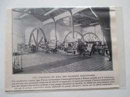 Usine De Choisy Le Roi  - Machine à Vapeur élévatoire "Type Farcot" -  Coupure De Presse De 1924 - Autres Appareils