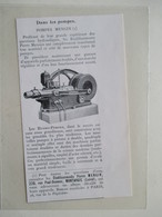 MONTARGIS Rue Paul Doumer Ets Pierre Mengin (45)  HYDRO POMPE  -  Coupure De Presse De 1919 - Autres Appareils