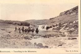 Post Card /   Basutoland  (Lesotho)   Travelling In The Mountains   Ph Hertig Sesuto Book Depot - Lesotho