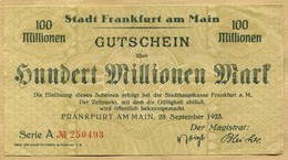 Allemagne 100 Million Mark Francfort 1923 - 100 Mio. Mark