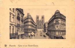 BRUXELLES - Eglise Et Rue Sainte-Gudule - Avenues, Boulevards