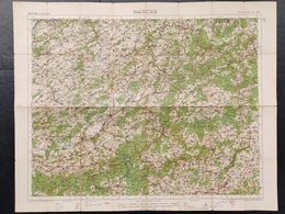 Carte Topographique Militaire UK War Office 1919 World War 1 WW1 Marche Durbuy Houffalize Rochefort Laroche Stavelot - Carte Topografiche