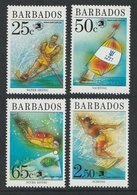 BARBADOS 1989 World Stamp Expo '89/Water Sports: Set Of 4 Stamps UM/MNH - Barbados (1966-...)