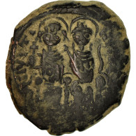 Monnaie, Justin II, Follis, 569-570, Nicomédie, TB+, Cuivre, Sear:369 - Byzantines