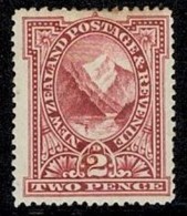 New Zealand 1898 Pembroke Peak, Milford Sound 2d No Wmk P15 MH  SG 248 - See Notes - Neufs