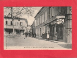 Cpa. 82. Monclar-de-Quercy. La Place. ( 2 Scans ) - Montclar De Quercy