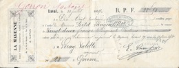 Mandat à L'Ordre 1874 - Journal Politique La Mayenne à Laval - 1800 – 1899