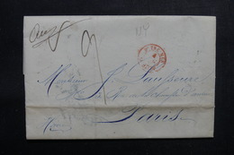 ETATS UNIS - Lettre De New York Pour Paris En 1845 - L 52902 - …-1845 Prefilatelia