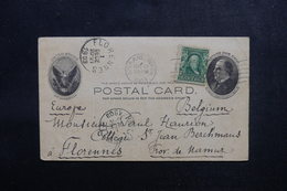 ETATS UNIS - Entier Postal + Complément De Spokane Pour La Belgique En 1903 - L 52926 - 1901-20