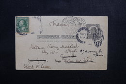 ETATS UNIS - Entier Postal + Complément De New York Pour La France En 1910 - L 52927 - 1901-20