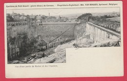 Sprimont - Carrières De Petit Granit ( Pierre Bleue) De Correux - Vue D'une Partie Du Rocher Et Des Chantiers...1905 - Sprimont