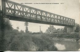 N°3592 T -cpa Pontorson -le Font Du Chemin De Fer Sur Le Couesnon- - Ouvrages D'Art