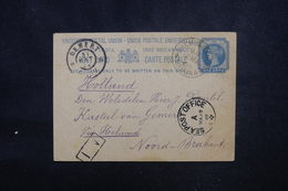 INDE - Entier Postal De Shembaganur Pour Les Pays Bas En 1902, Oblitérations à Voir - L 52953 - 1882-1901 Keizerrijk