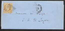 1858 LAC 10c EMPIRE - THEATRES LES BOUFFES PARISIENS - DIRECTION - ERREUR DATE RENVERSÉE - 1849-1876: Klassik