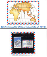 AUSTRALIA 1981 50th Anniversary First Official Air Mail To UK Presentation Pack - Presentation Packs