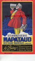 87 - LIMOGES - GRAND BUVARD BRASSERIE BERTRAND MAPATAUD-  EXPOSITION COLONIALE PARIS 1931- BIERES SUPER CONSERVE- - B