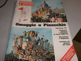 PUBBLICAZIONE VIAREGGIO IN MASCHERA OMAGGIO A PINOCCHIO 1981 - Carrara