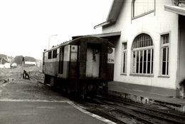 Photographie D'un Wagon En Gare Et D'un Cheminot - Treni