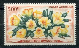 RC 15434 CONGO PA N° 4 FLEURS COTE 15,00€ NEUF ** MNH TB - Nuevas/fijasellos