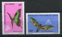 RC 15436 CONGO N° 306 / 307 PAPILLONS LES BONNES VALEURS DE LA SERIE COTE 17,00€ NEUF ** MNH TB - Ungebraucht