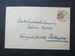 SBZ 6.7.1928 Bezirks Stempel Aufdruck Nr. 174 EF Handstempel Gernrode 20 Nach Ballenstedt Gesendet - Autres & Non Classés