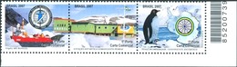 BRAZIL #3010  - BRAZILIAN ANTARTIC STATION COMMANDER FERRAZ - PINGUIM - Bottom Strip W / Very Nice Margins (2007) - MINT - Ungebraucht