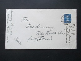 DR 1926 / 28 Köpfe Berühmter Deutscher Goethe Nr. 393 EF Auslandsbrief Coswig (Anhalt) Nach Arco Trento Italien - Lettres & Documents