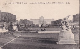 Paris Les Jardins Du Champ De Mars Et L Ecole Militaire - Autres & Non Classés