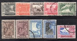 Y2243 - PERAK MALAYSIA  1957 , Ordinaria Dieci Valori Diversi Usati  (2380A) - Perak