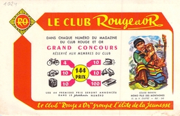 Ancien Buvard Collection Livres Rouge Et Or - L