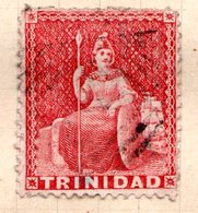 TRINITE & TOBAGO - (Colonie Britannique) - 1865-69 - N° 21 - (1) P. Carmin - (Victoria) - Trindad & Tobago (...-1961)