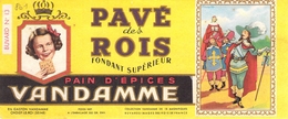 Ancien Buvard Collection Pain D'épices Van Damme Pavé Des Rois - Pan De Especias