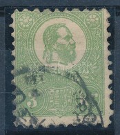 O 1871 Kőnyomat 3kr Jó Minőségű Bélyeg (140.000) (alul Rövid Fogak / Short Perfs. Below) - Other & Unclassified