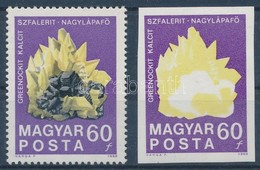 ** 1969 Földtani Intézet 60f Vágott Bélyeg Fekete Színnyomat Nélkül + Támpéldány (40.000) - Autres & Non Classés