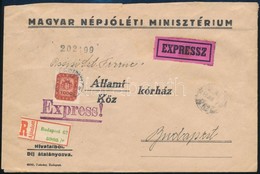 1946 (18. Díjszabás) Helyi Ajánlott Expressz Levél Hivatalból Díjátalányozva, Csak Az Expressz Díjat Fizették 1 X 1000 M - Autres & Non Classés