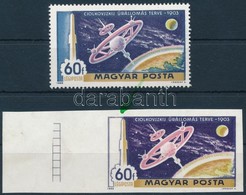 (*) 1969 A Hold Meghódítása 60f ívszéli Vágott Fázisnyomat, Nyomdai Jelzésekkel, Kék Színnyomat Nélkül + Támpéldány - Other & Unclassified