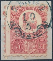 1871 Réznyomat 5kr Kék  'ZENGG' (Gudlin 800 Pont) - Other & Unclassified