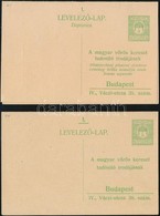 1914 Használatlan Magyar és Magyar-horvát Nyelvű Vöröskeresztes Válaszos Tudakozólapok (14.500) - Sonstige & Ohne Zuordnung