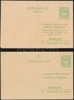 1914 Használatlan Magyar és Magyar-horvát Nyelvű Vöröskeresztes Válaszos Tudakozólapok (14.500) - Other & Unclassified