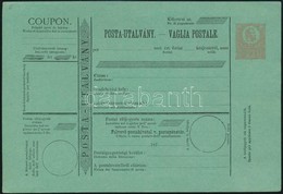 1873 Magyar Olasz Nyelvű Postautalvány, Használatlan (12.000) - Sonstige & Ohne Zuordnung