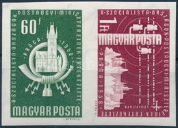 ** 1958 A Szocialista Országok Postaügyi Minisztereinek Értekezlete (I.) - Prága Vágott Pár (3.000) - Sonstige & Ohne Zuordnung
